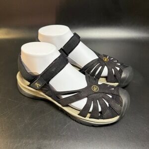 KEEN Women's Black Adjustable Strap Sandals Athleisure Comfort Size 7.5